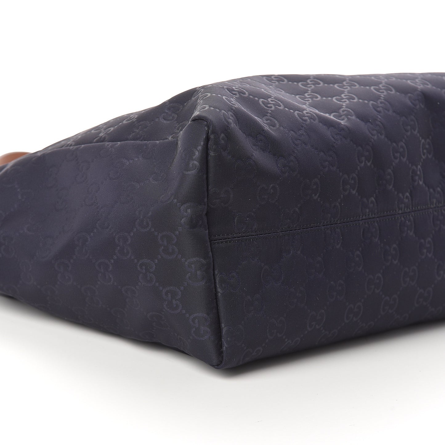 Nylon Monogram Medium Tote Navy