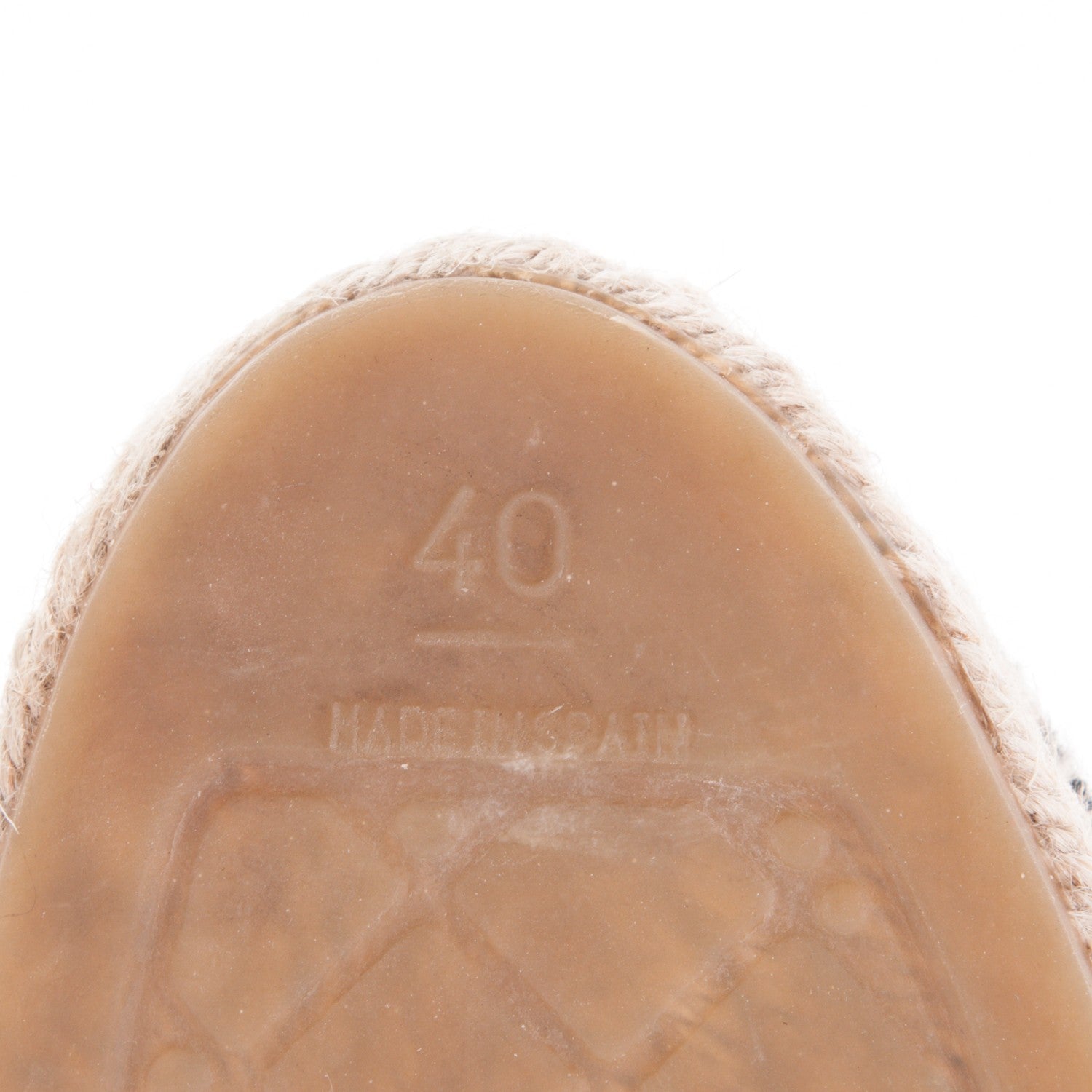 Chanel Flannel CC Espadrilles 40 Navy Dark Red 6 of 10