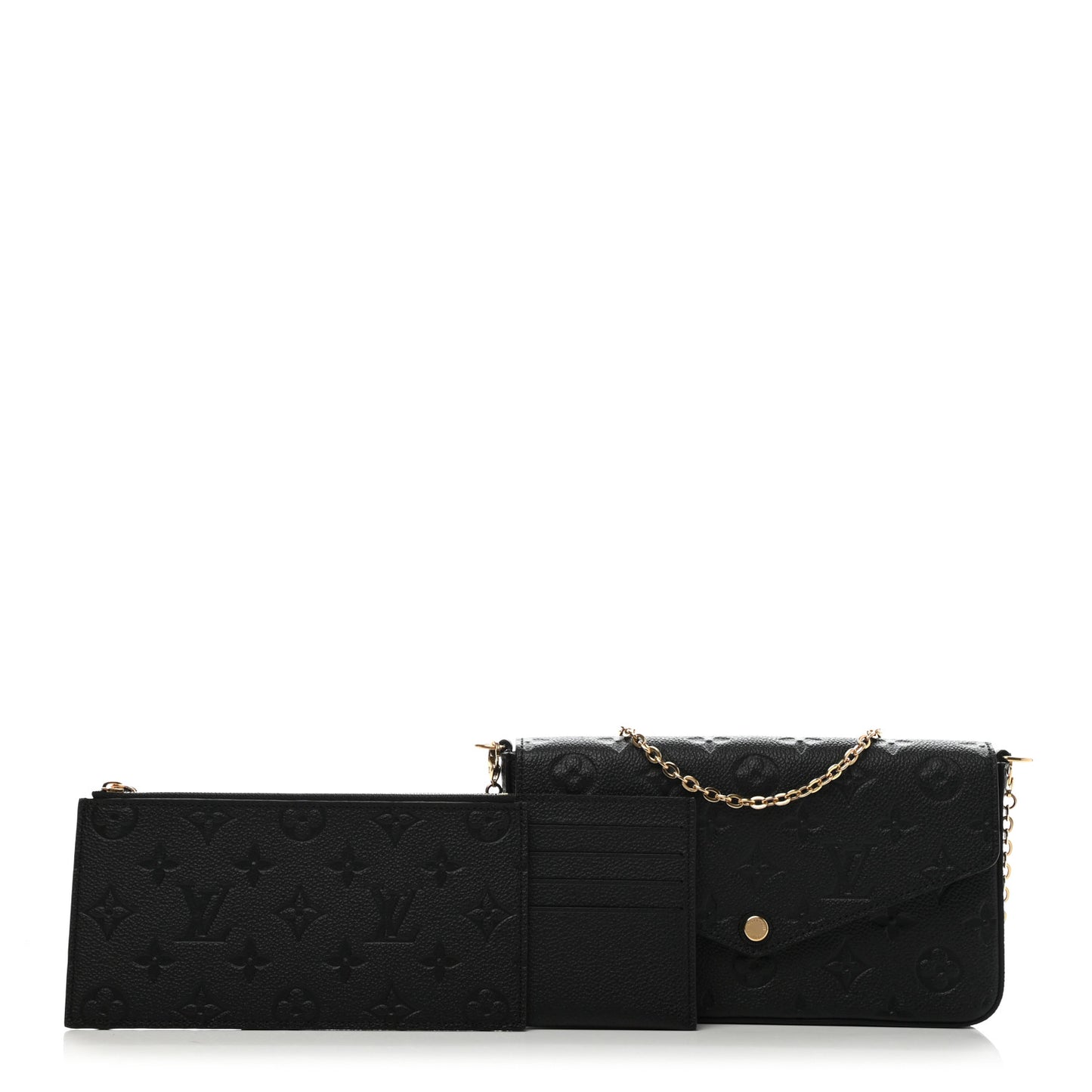 Empreinte Pochette Felicie Chain Wallet Black