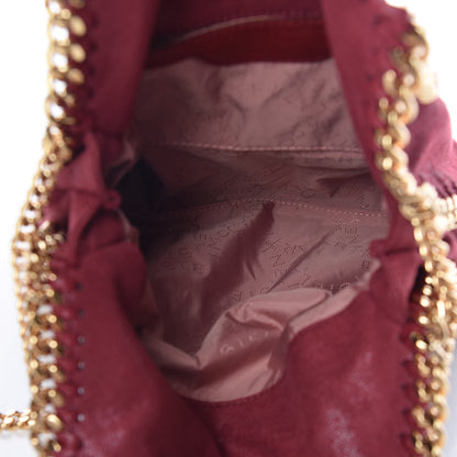 Stella McCartney Shaggy Deer Mini Falabella Fold Over Tote Plum 5 of 10