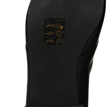 Louis Vuitton Calfskin Monogram Jumble Flat Ankle Boots 37 Black 8 of 11