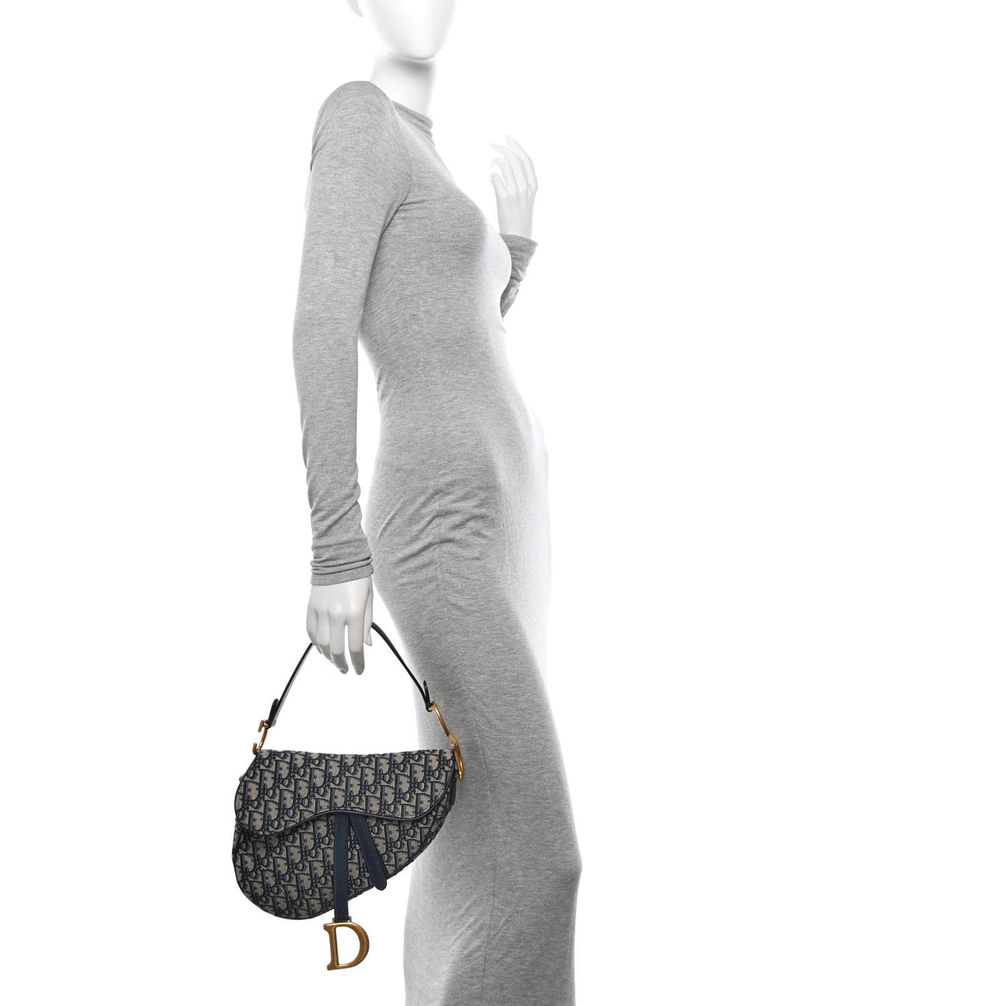 Oblique Saddle Bag Blue