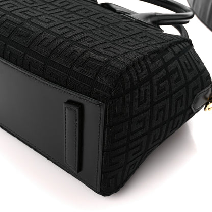 Givenchy Canvas Jacquard Embroidered Calfskin 4G Mini Antigona Black 11 of 11