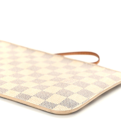 Louis Vuitton Damier Azur Neverfull MM GM Pochette Rose Ballerine 10 of 11