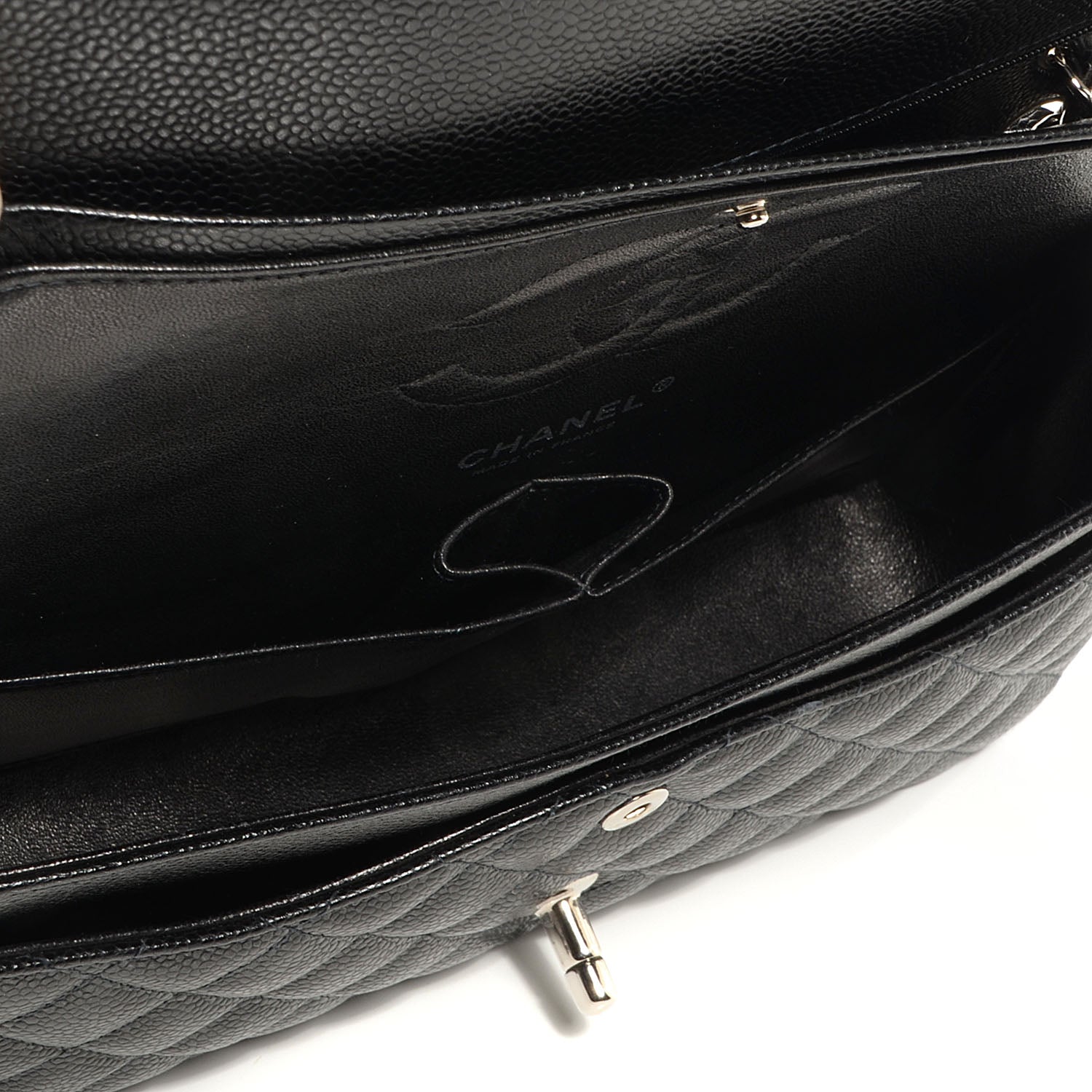 Chanel Caviar Quilted Medium Double Flap Black 6 of 9
