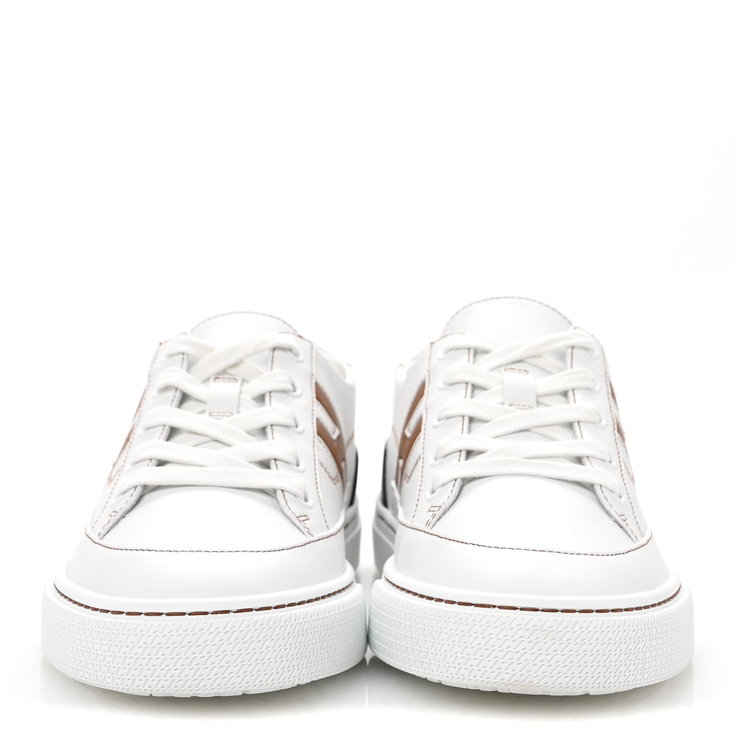 Calfskin Mens Deep Sneakers 39.5 White Naturel