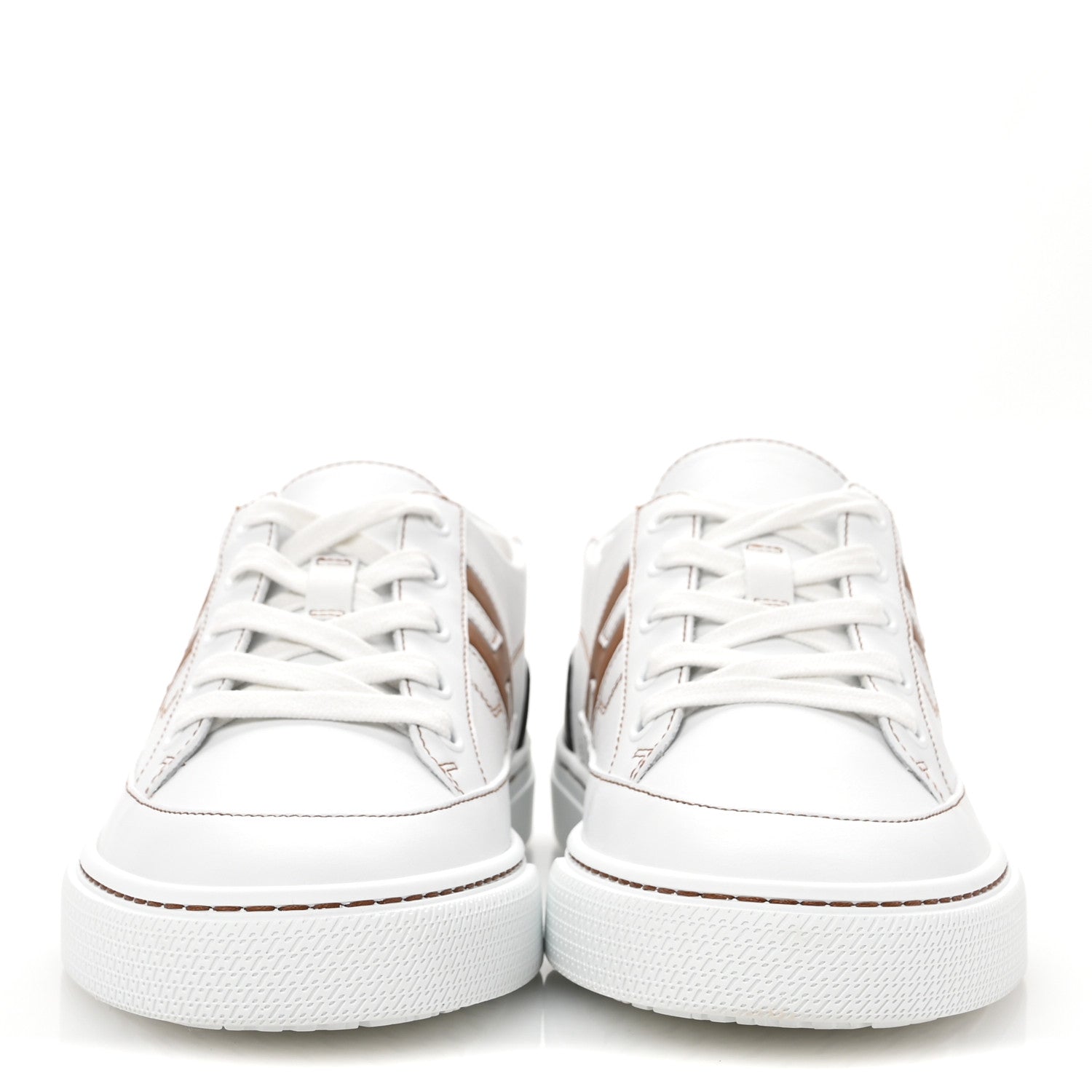Hermes Calfskin Mens Deep Sneakers 39.5 White Naturel 3 of 12
