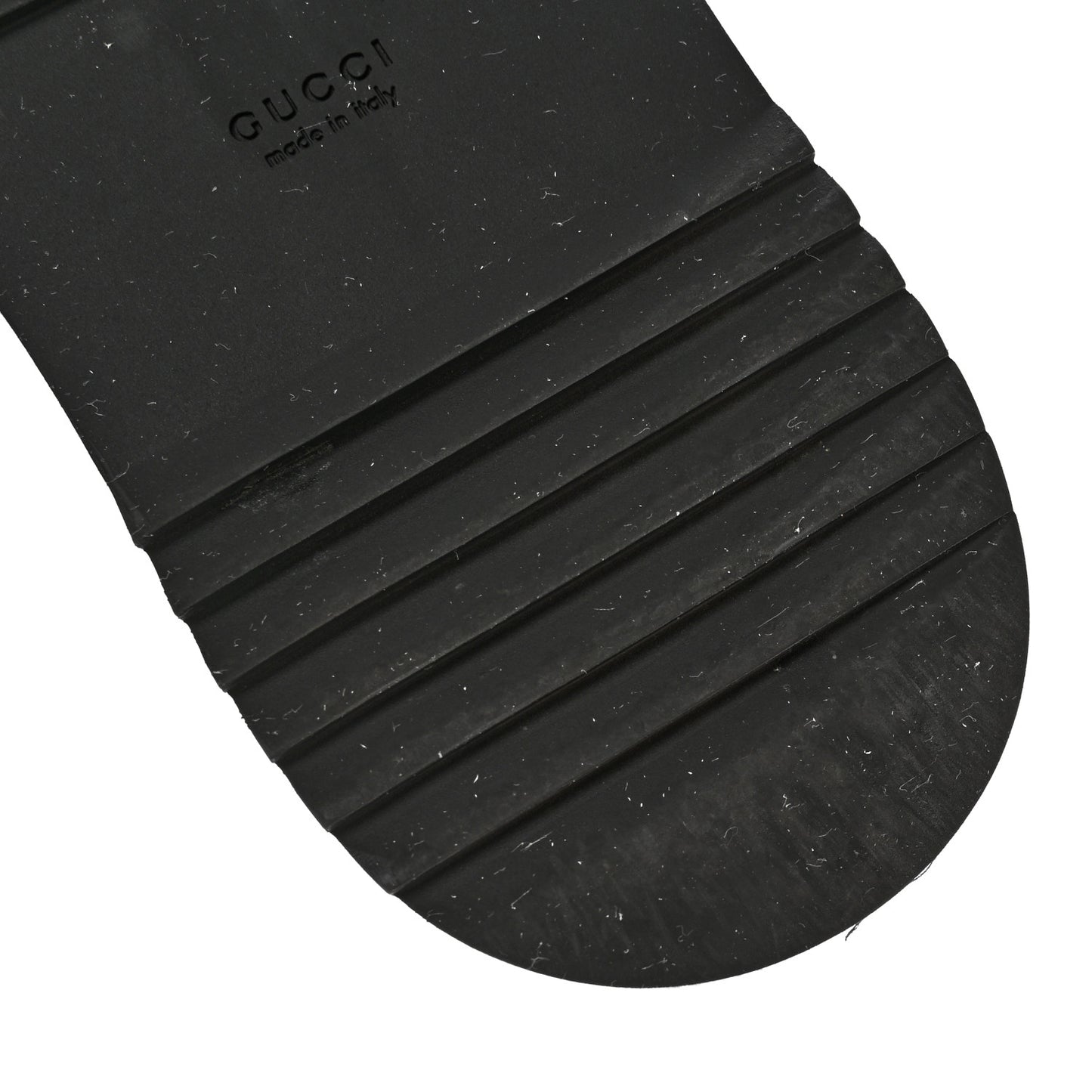 Jacquard Black Denim GG Monogram Angelina Platform 55mm Slide Sandals 38 Black Ivory