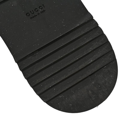 Gucci Jacquard Black Denim GG Monogram Angelina Platform 55mm Slide Sandals 38 Black Ivory 7 of 13