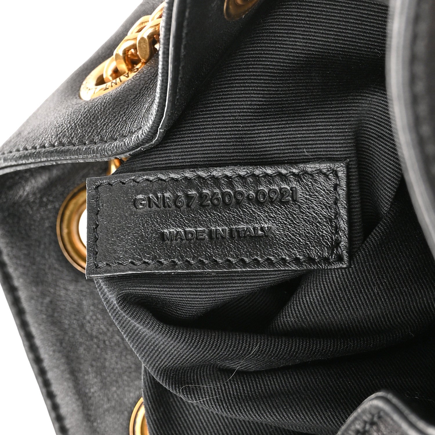 Saint Laurent Lambskin Matelasse Monogram Joe Backpack Black 7 of 10