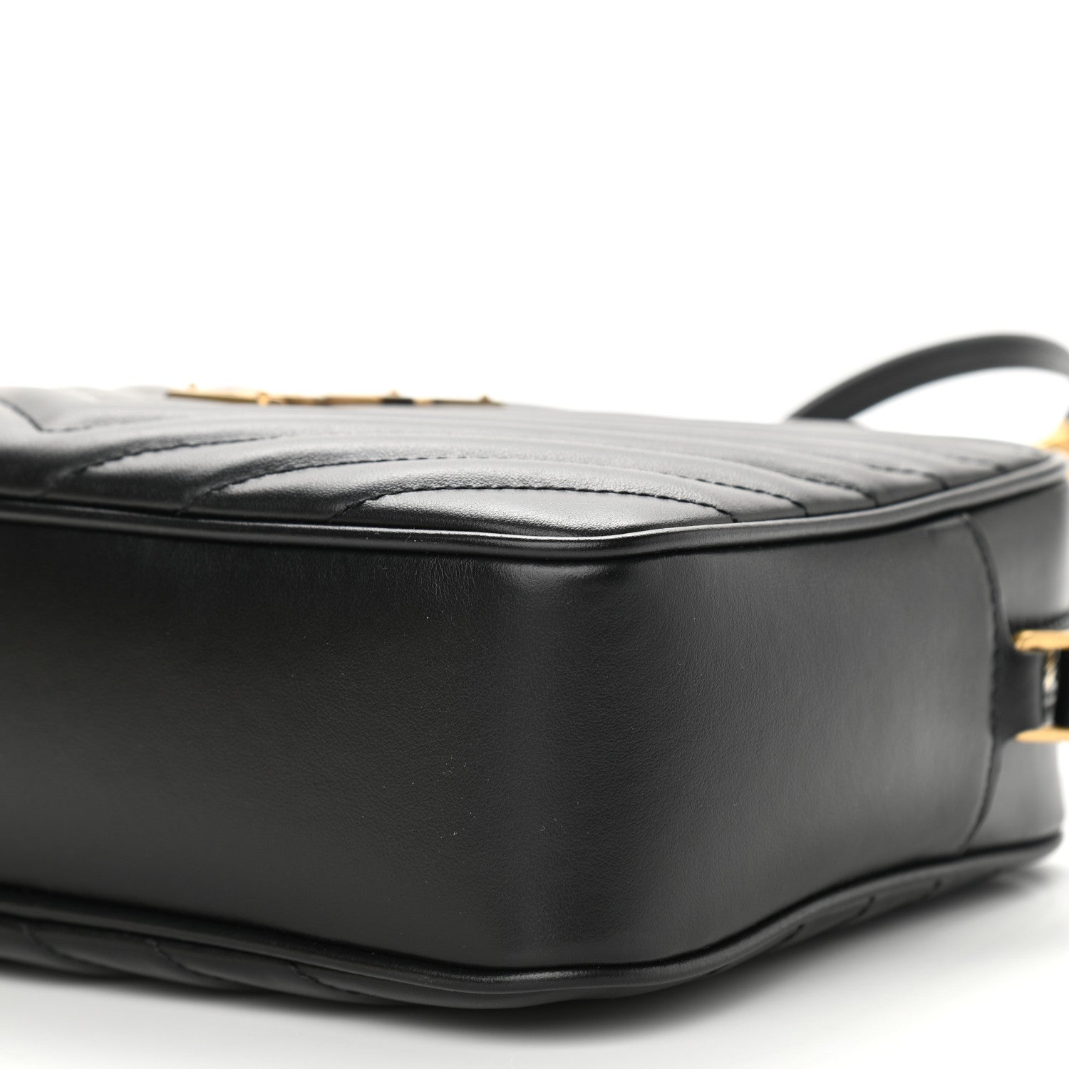 Saint Laurent Calfskin Matelasse Monogram Lou Camera Bag Black 10 of 11