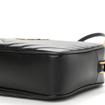 Saint Laurent Calfskin Matelasse Monogram Lou Camera Bag Black 10 of 11