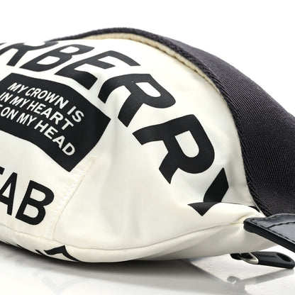 Burberry Nylon Logo Print Medium Sonny Bum Bag White 8 of 10