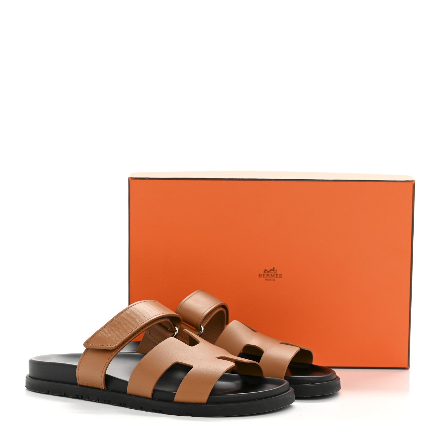 Hermes Calfskin Womens Chypre Sandals 40 Gold 11 of 11