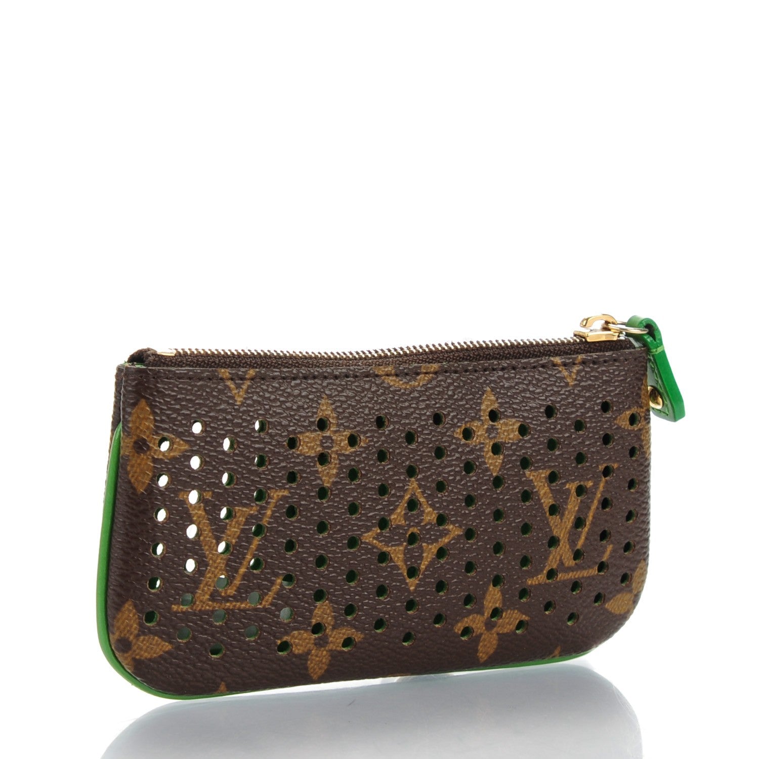 Louis Vuitton Monogram Perforated Key Pouch Green 3 of 7