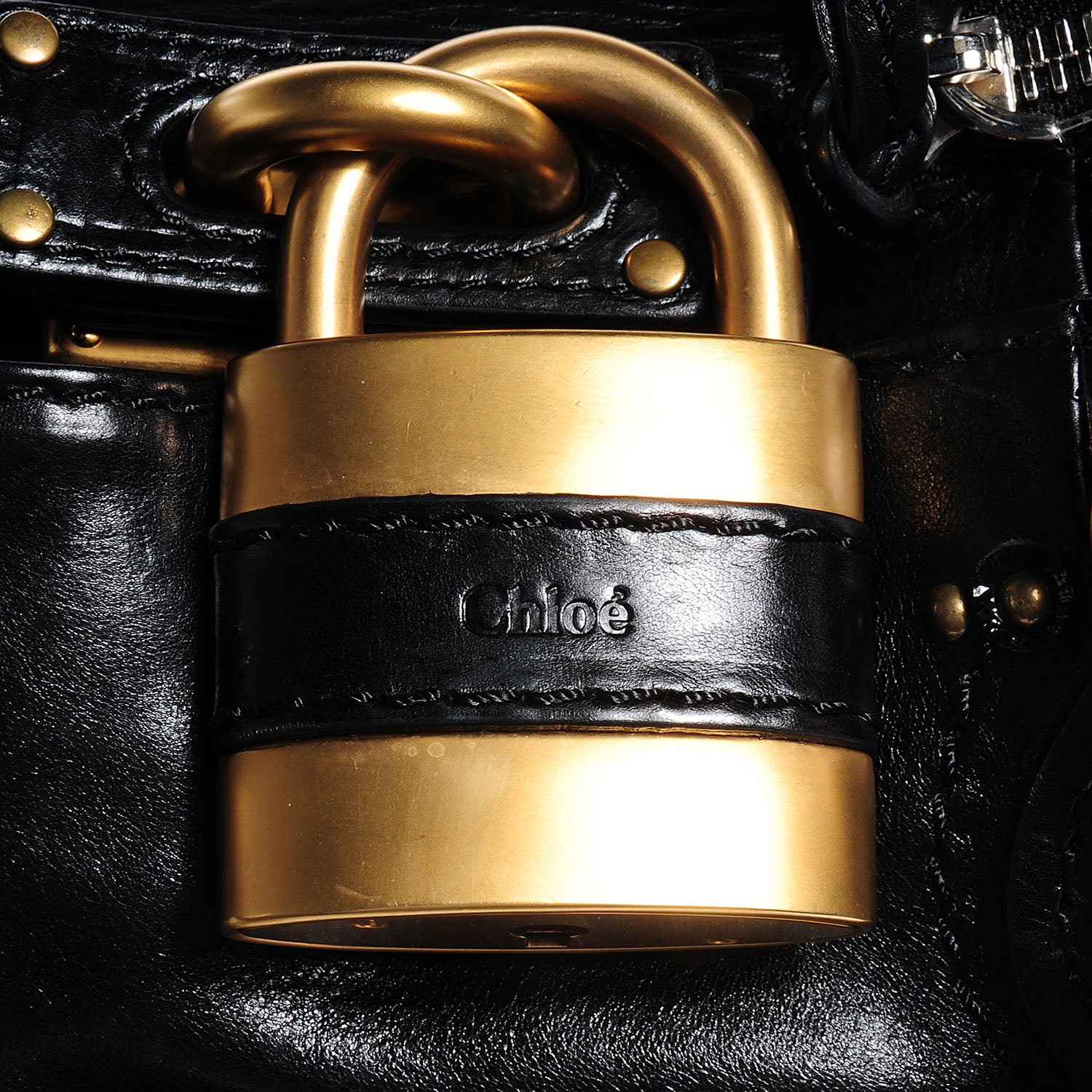 Chloe Patent Leather Medium Paddington Satchel Black 6 of 10