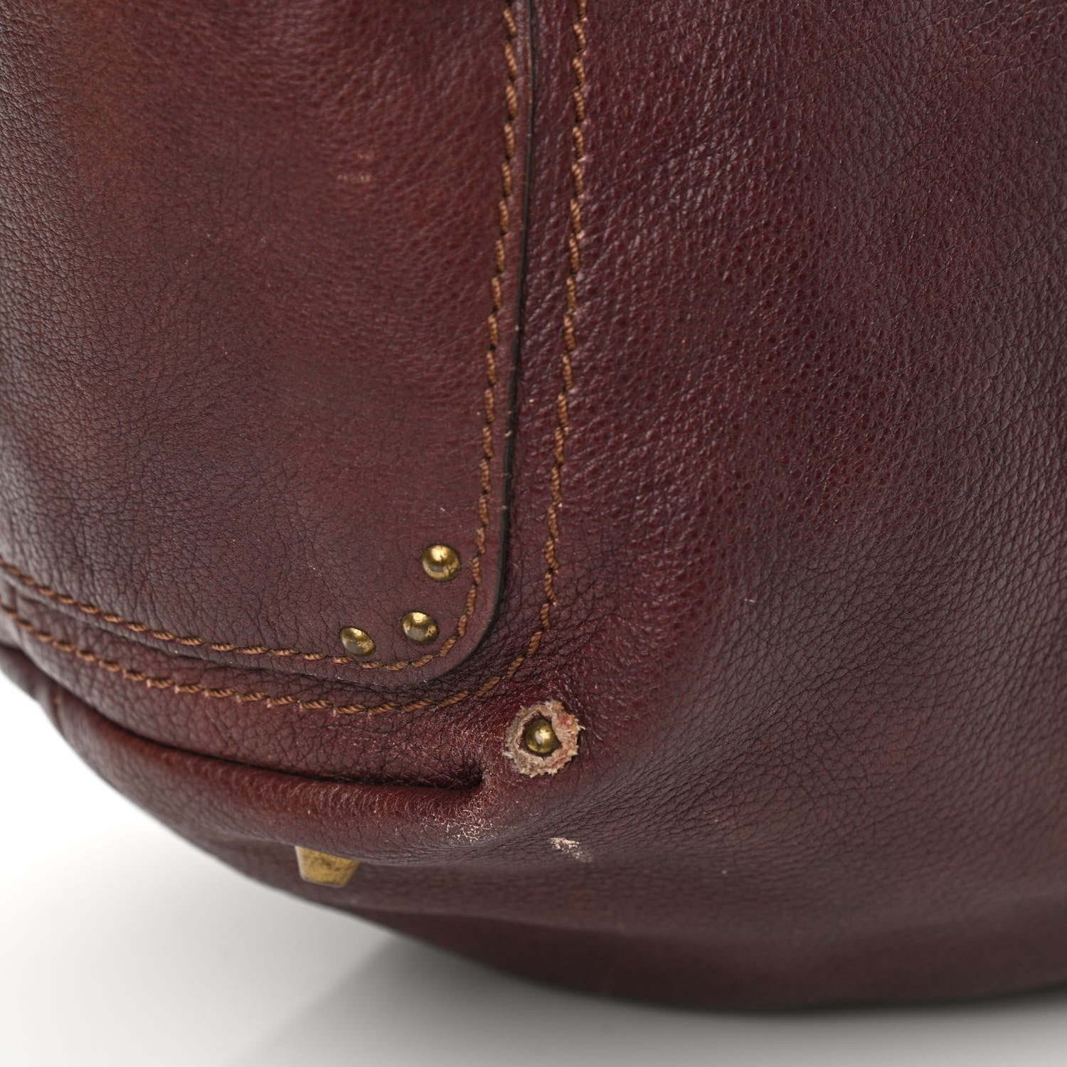 Chloe Calfskin Paddington Hobo Burgundy 12 of 12
