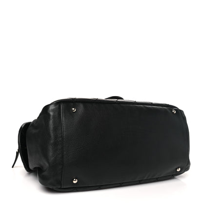 Chanel Calfskin Quilted Bowling Bag Black 4 of 10