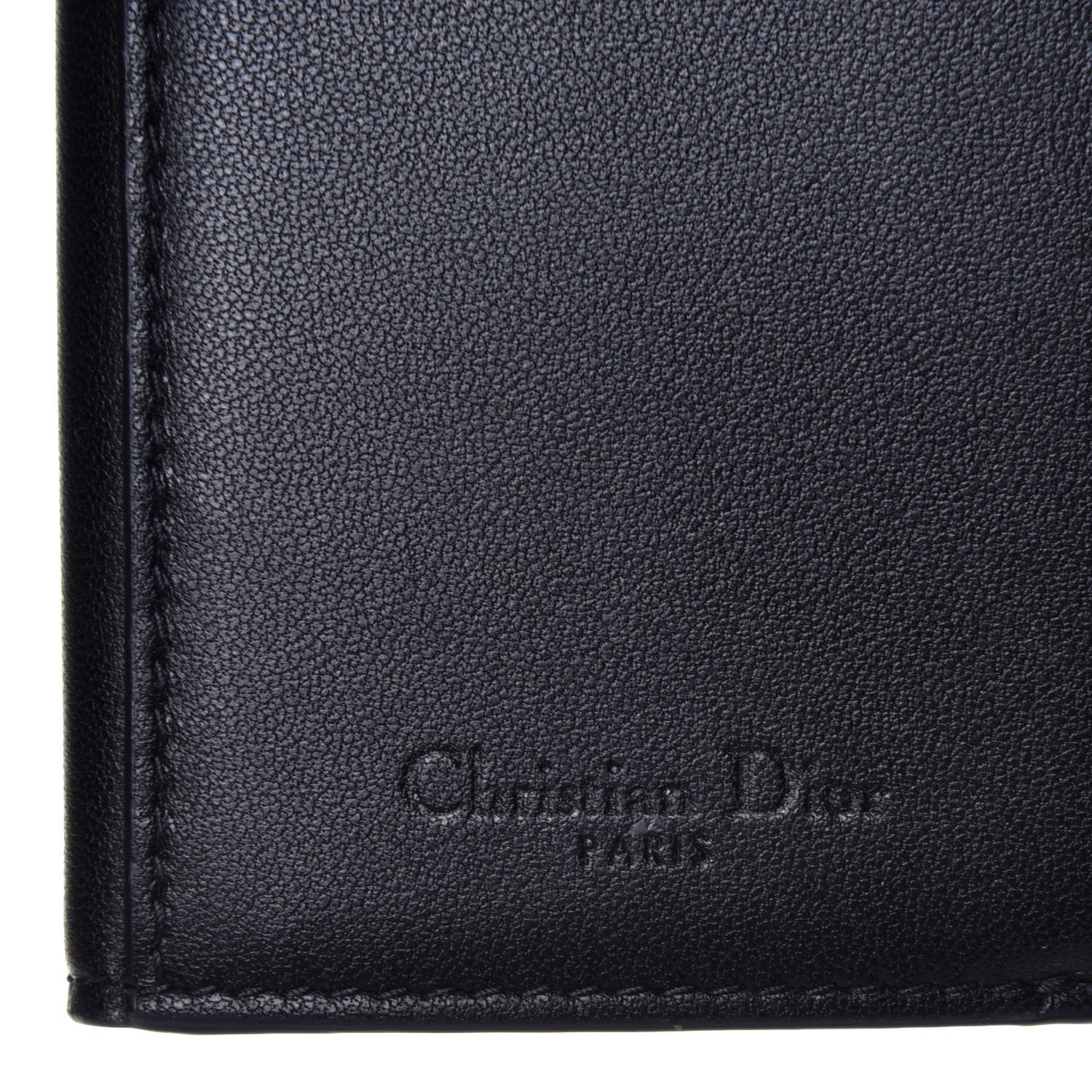Christian Dior Lambskin Cannage Lady Dior Lotus Wallet Black 6 of 7