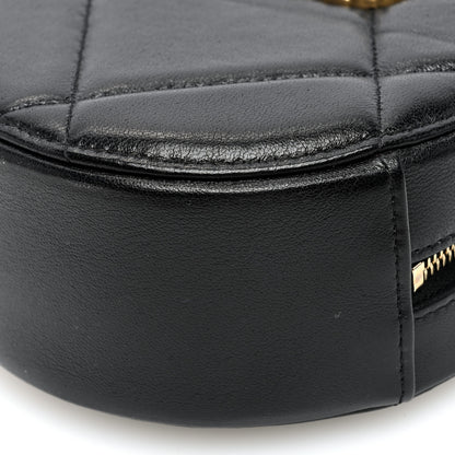 Chanel Lambskin Quilted Chanel 19 Round Clutch With Chain Black 10 of 10