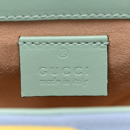 Gucci Calfskin Matelasse Diagonal Super Mini GG Marmont Shoulder Bag Multicolor Pastel 6 of 12