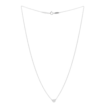 Tiffany Platinum Diamond .22ct Elsa Peretti Diamonds By The Yard Pendant Necklace 3 of 5