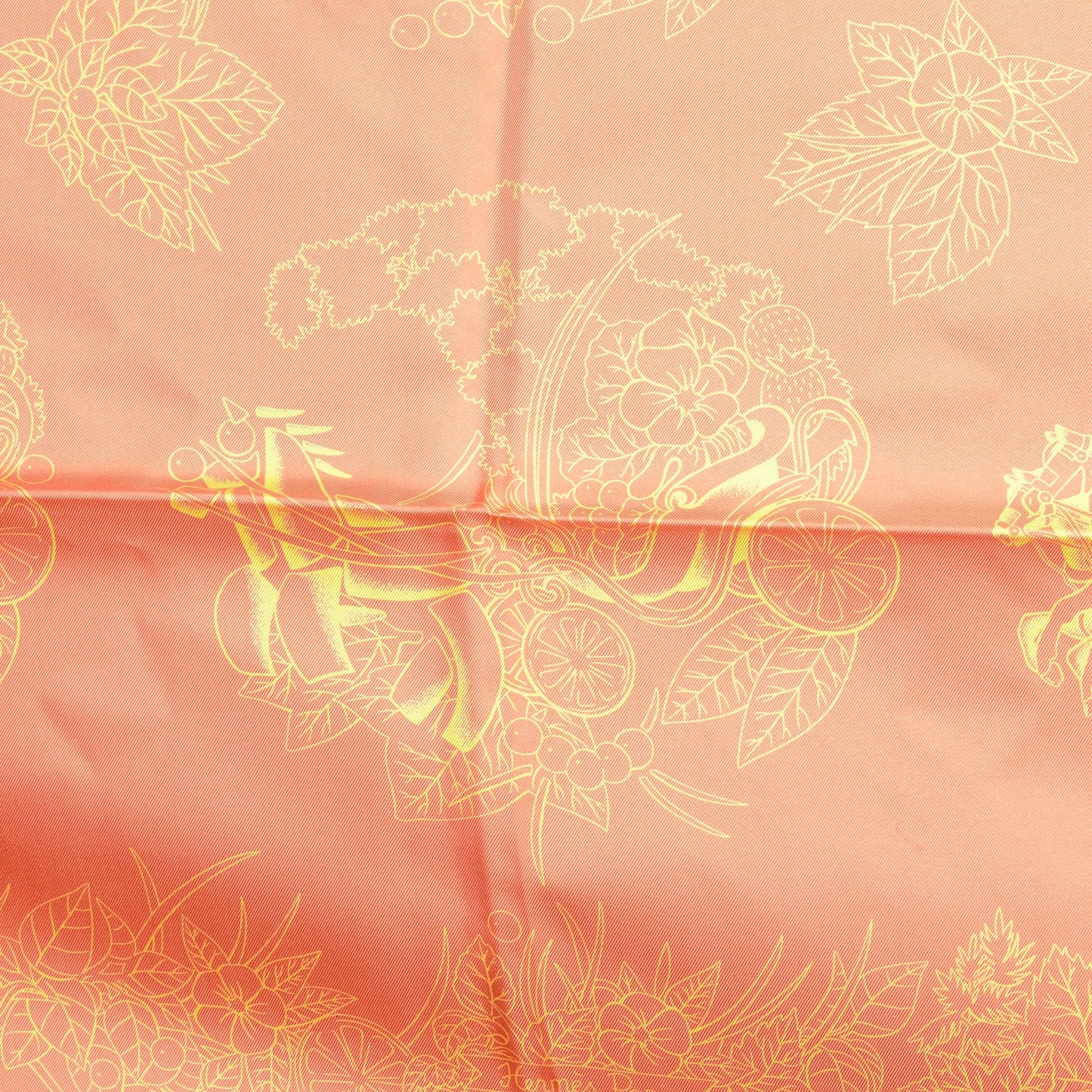 Silk De La Citrouille A La Caleche Scarf 90