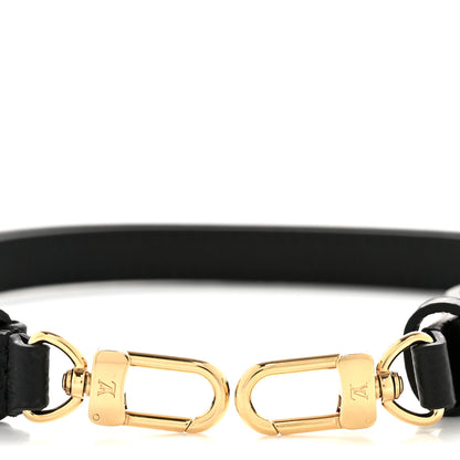 Louis Vuitton Calfskin Adjustable Shoulder Strap Black 3 of 5
