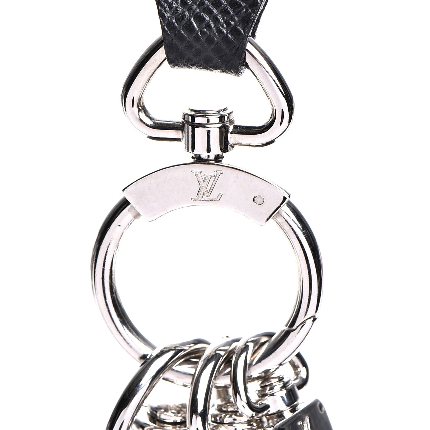 Taiga Collier Pochette Cles Neck Strap Key Holder Ardoise
