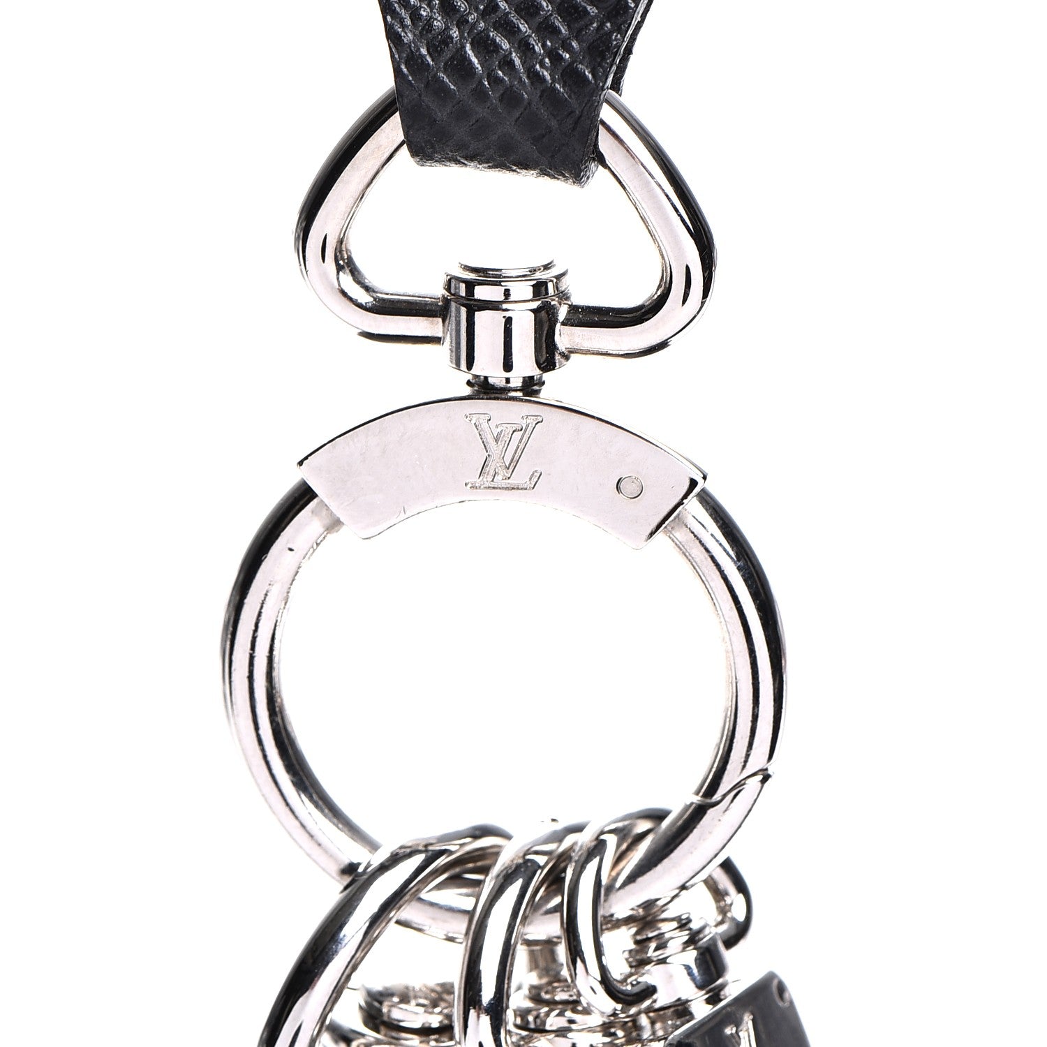 Louis Vuitton Taiga Collier Pochette Cles Neck Strap Key Holder Ardoise 7 of 8