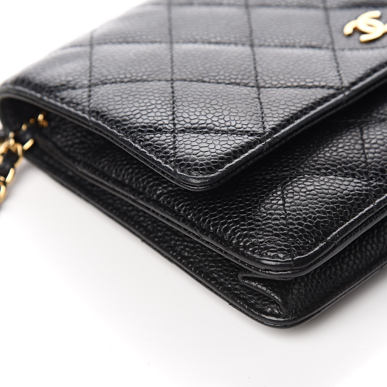 Chanel Caviar Quilted Wallet On Chain WOC Black 12 of 16