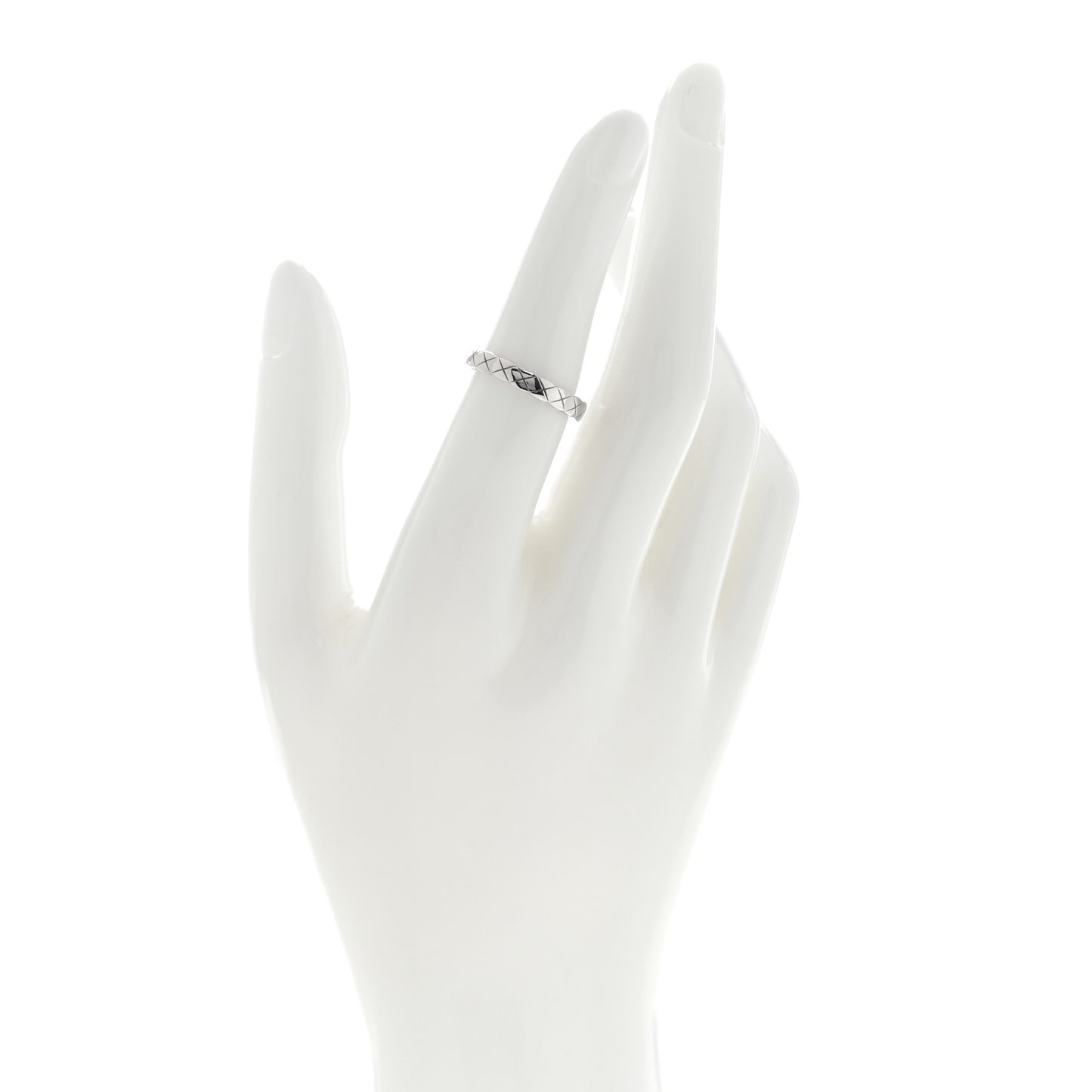 18K White Gold Mini Coco Crush Ring 52 6