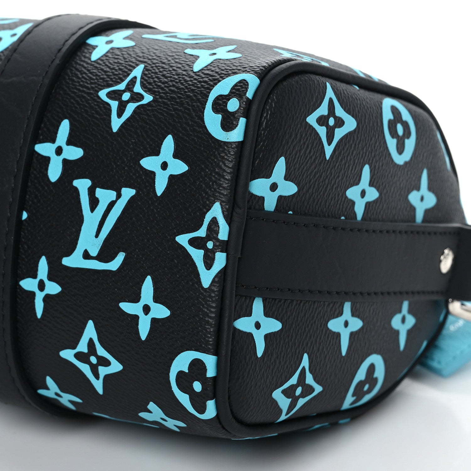Louis Vuitton Monogram Playground Keepall Bandouliere 25 Black