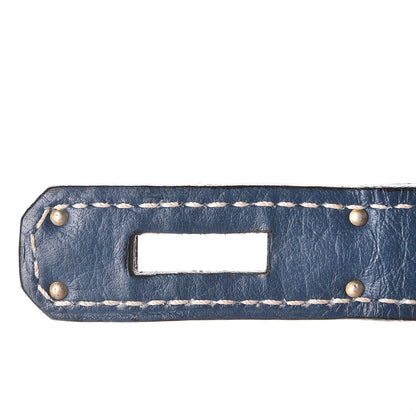 Hermes Taurillon Clemence Birkin 40 Bleu Thalassa 10 of 31