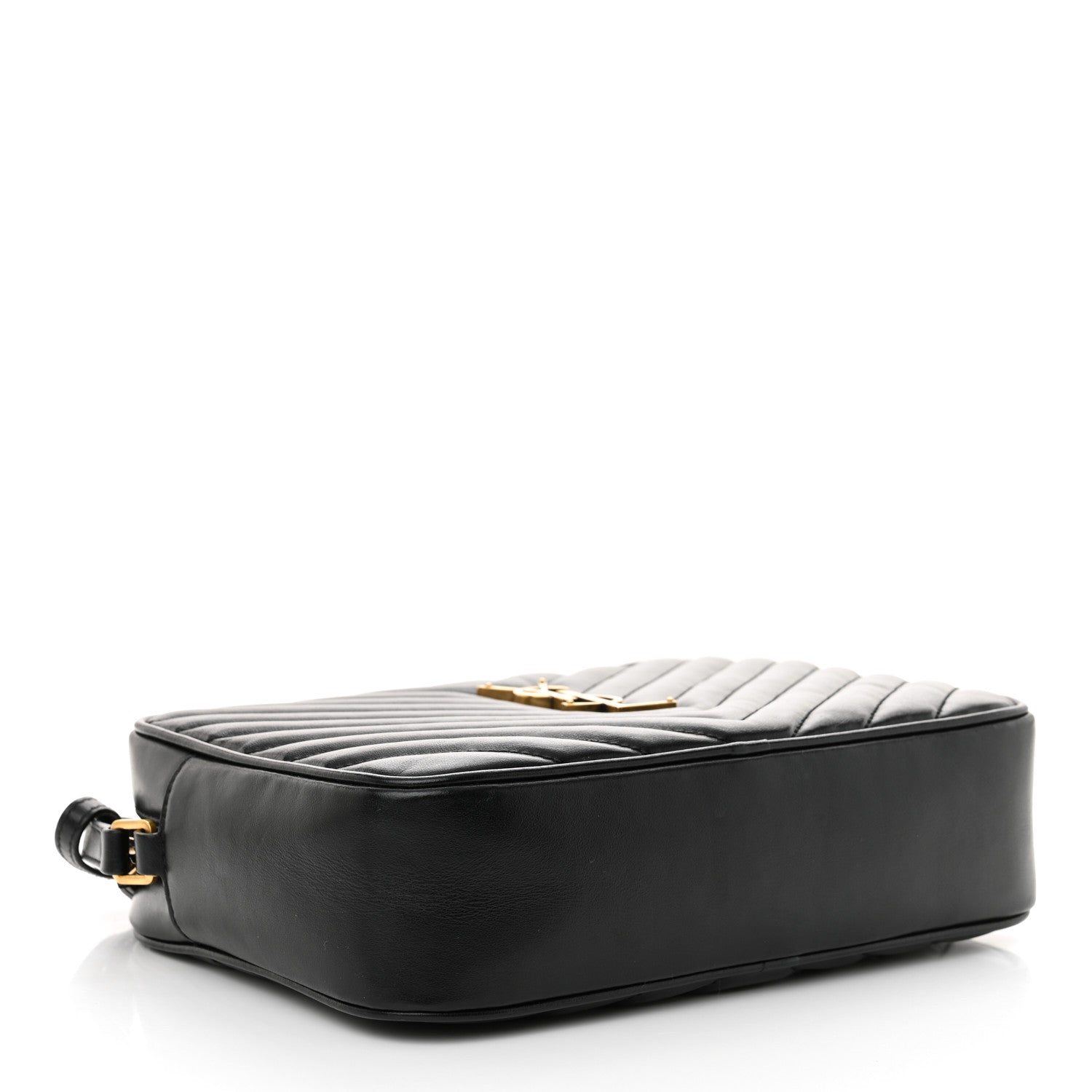 Saint Laurent Calfskin Matelasse Monogram Lou Camera Bag Black 4 of 10