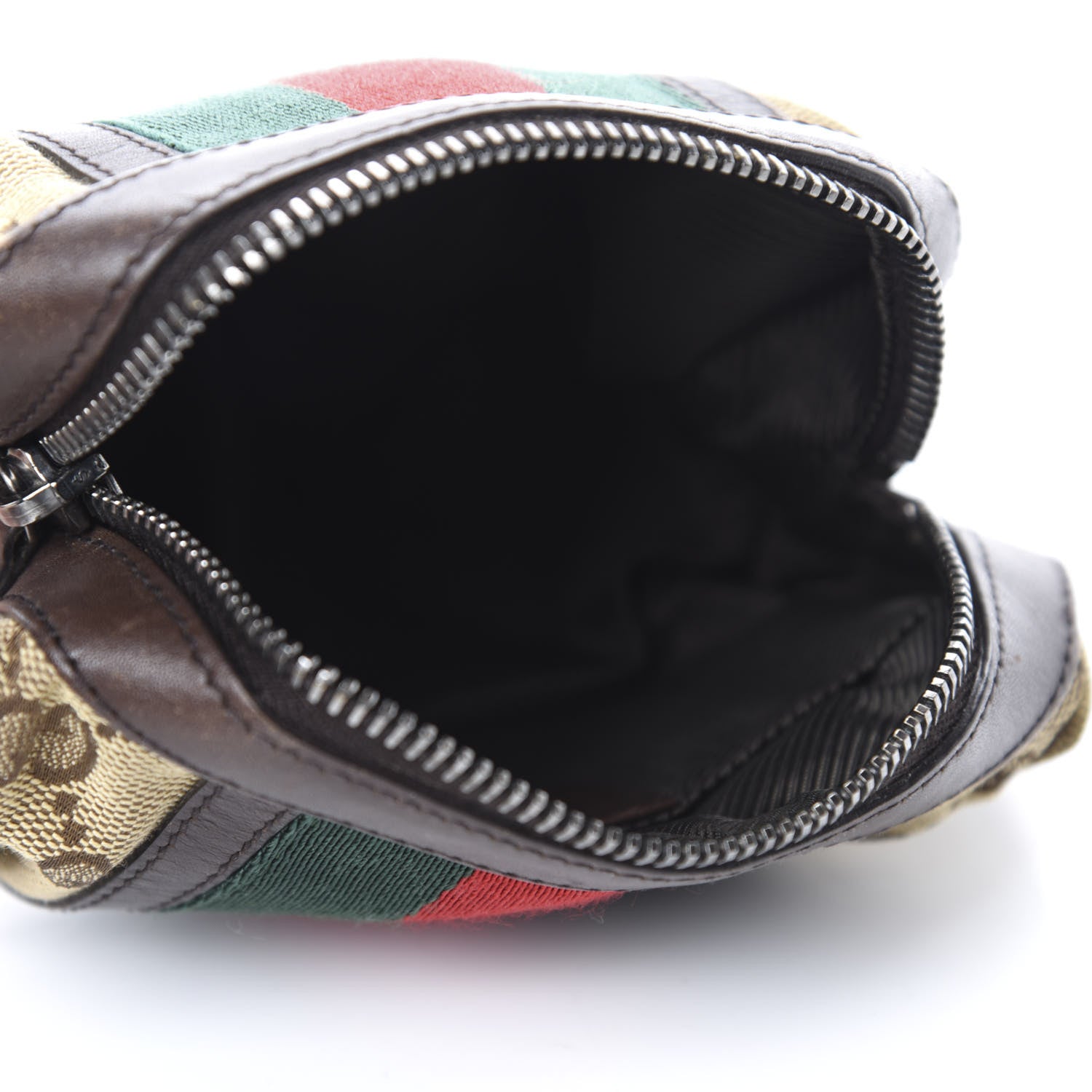 Gucci Monogram Web Small Cosmetic Case Dark Brown 5 of 7
