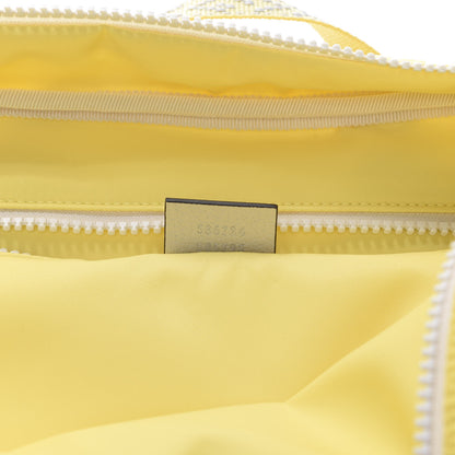 Gucci Nylon Twill Blind For Love Interlocking G Backpack Pastel Yellow Multicolor 9 of 10
