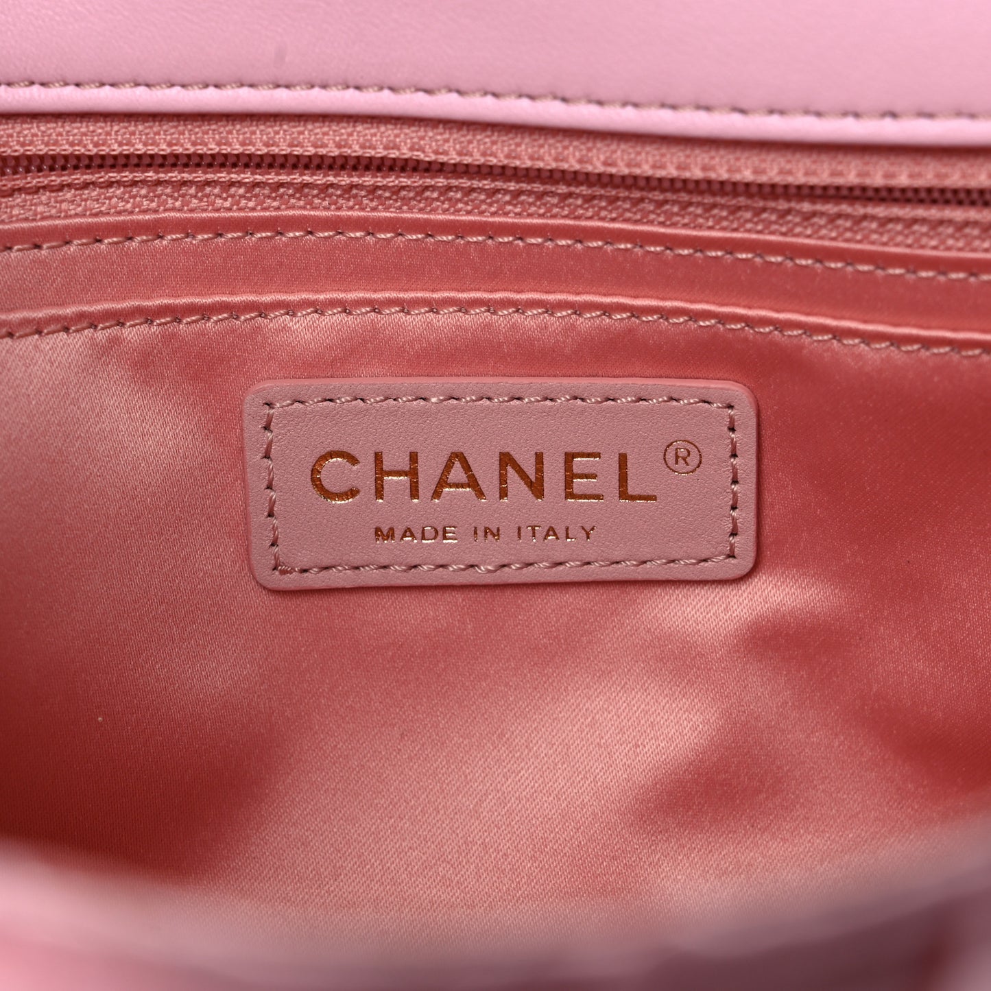 Satin Quilted Pleated Medium Single Flap Pink