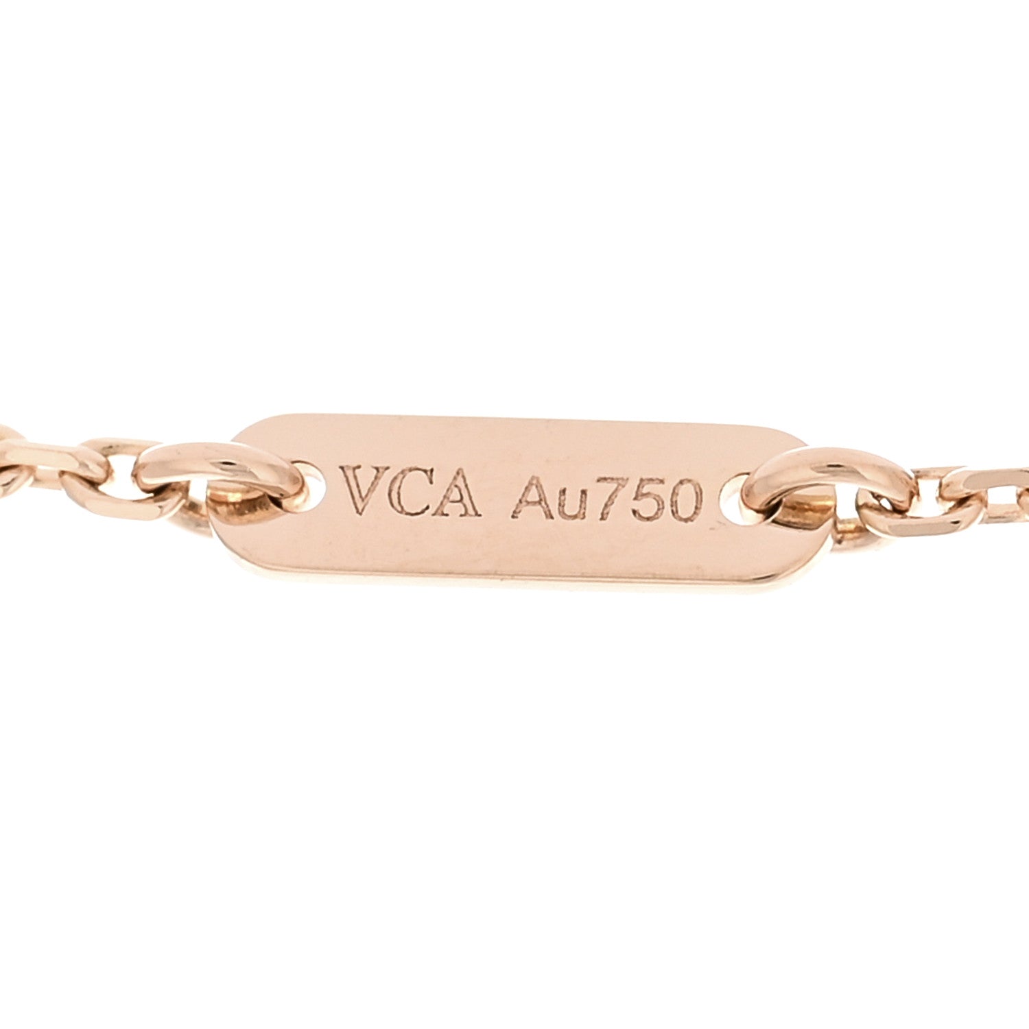 Van Cleef & Arpels 18K Rose Gold Diamond Mini Frivole Pendant Necklace 5 of 5