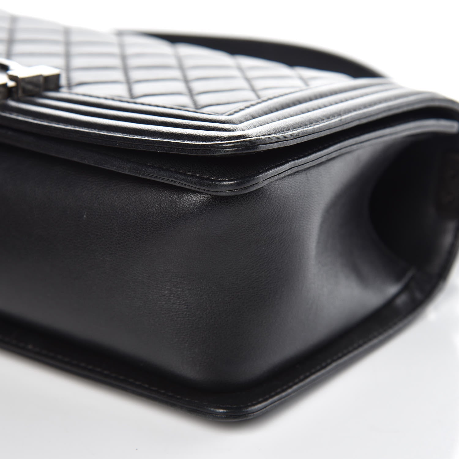 Chanel Lambskin Quilted Medium Boy Flap Black 9 of 16