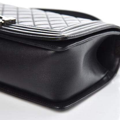 Chanel Lambskin Quilted Medium Boy Flap Black 9 of 16