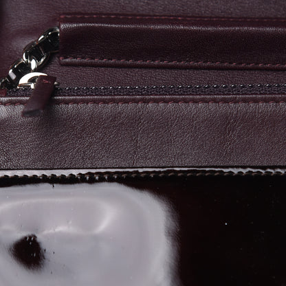 Chanel Patent Coco Cabas Wallet On Chain WOC Burgundy 11 of 11