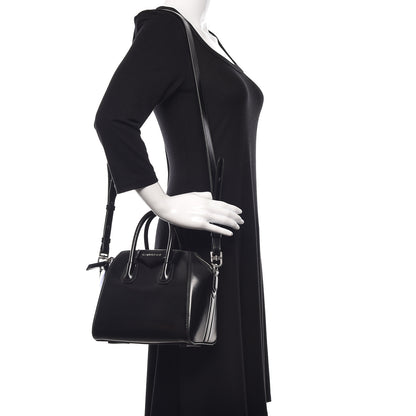 Givenchy Shiny Lord Calfskin Mini Antigona Black 2 of 10