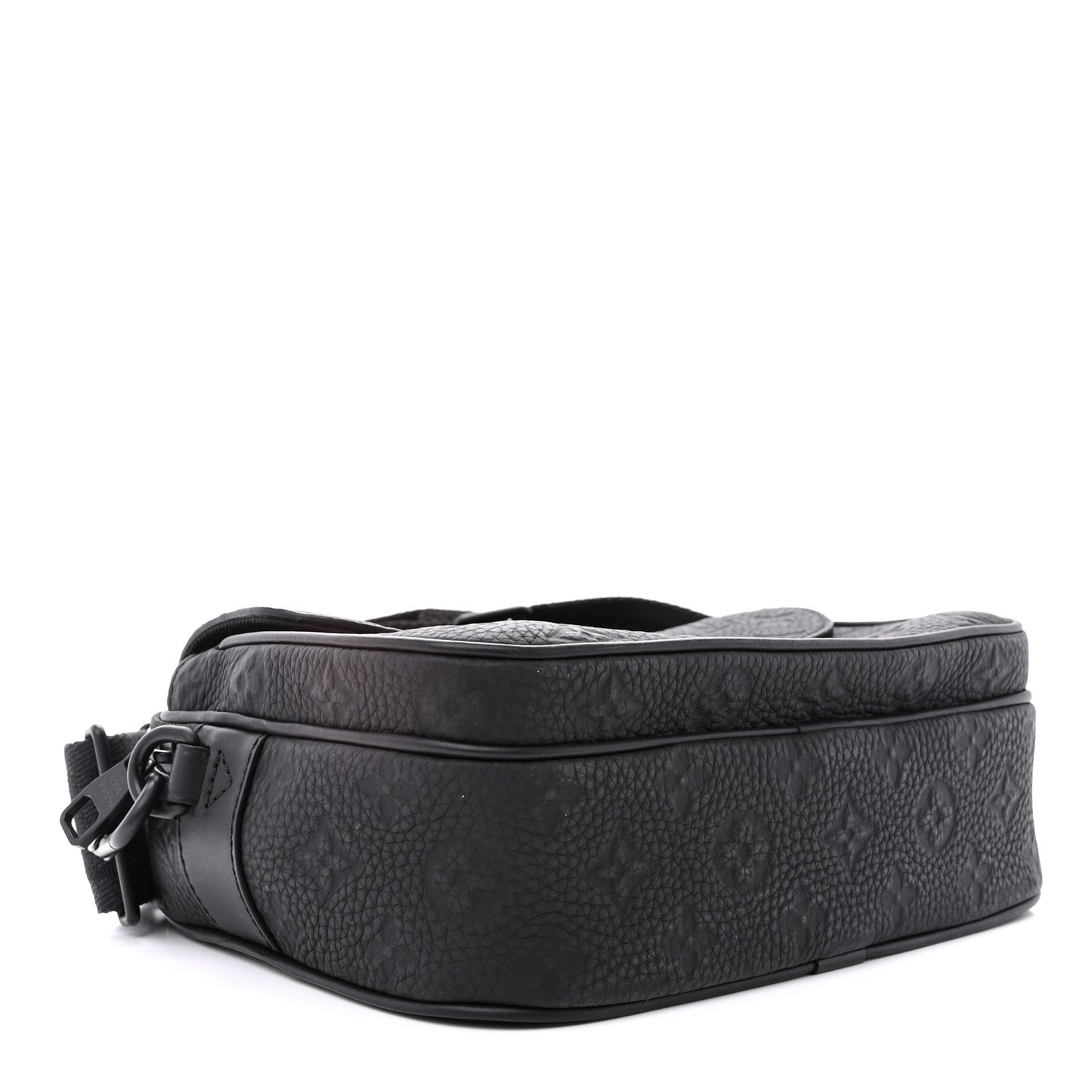 LOUIS VUITTON Taurillon Monogram S Lock Messenger Black