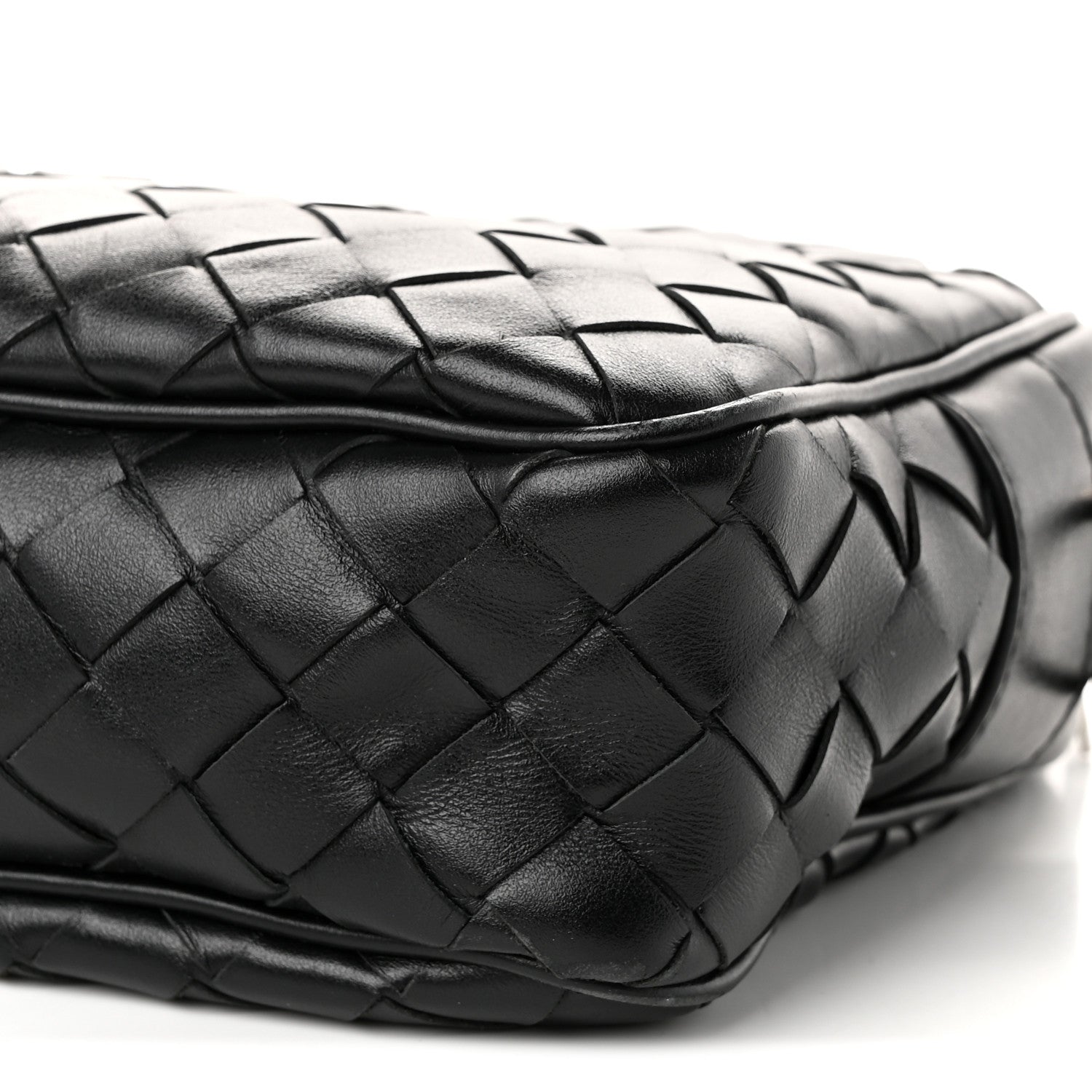 Bottega Veneta Calfskin Intrecciato Small Camera Bag Black 10 of 11