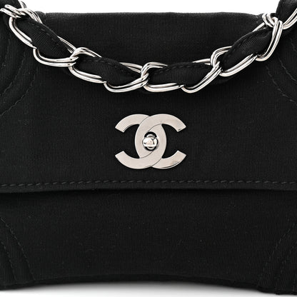 Chanel Jersey Quilted Single Flap Black 8 of 13