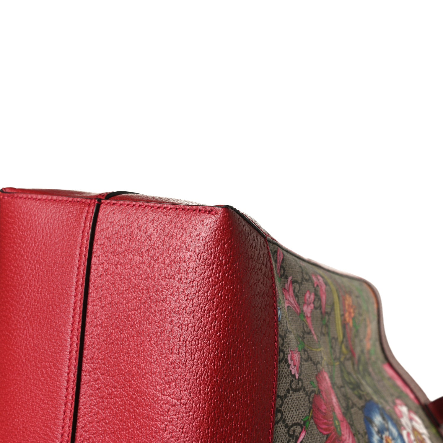 Gucci GG Supreme Monogram Flora Web Large Ophidia Tote Red 19 of 19