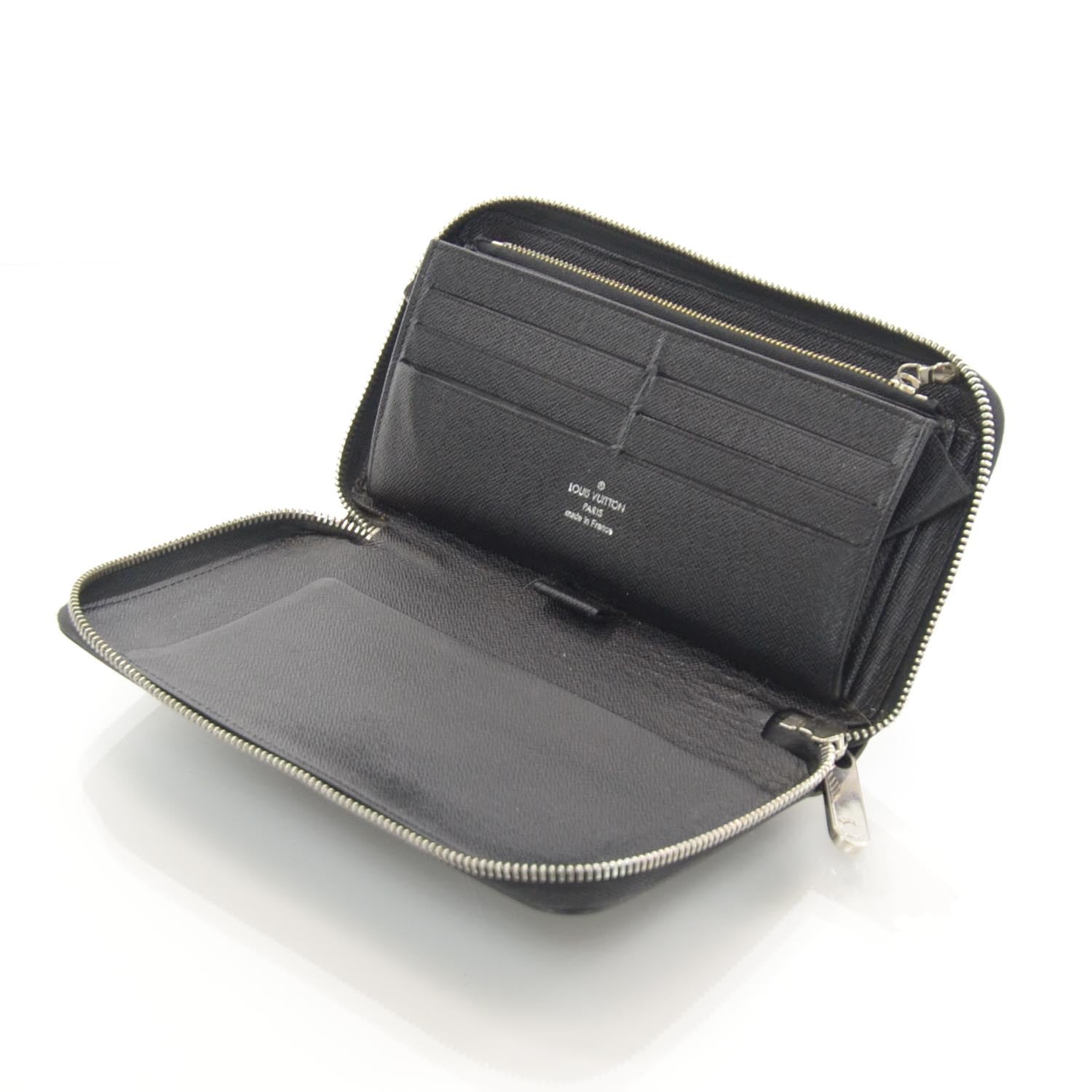Louis Vuitton Epi Zippy Organizer Wallet Black 6 of 9