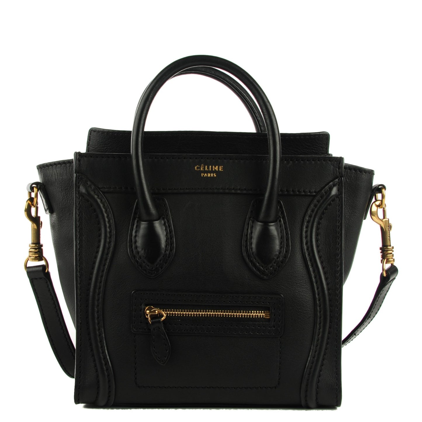 Smooth Calfskin Nano Luggage Black
