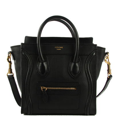 Celine Smooth Calfskin Nano Luggage Black 1 of 9